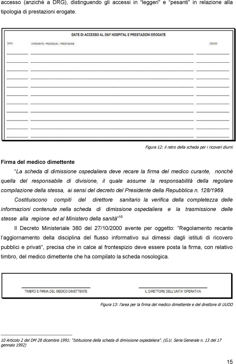 divisione, il quale assume la responsabilitä della regolare compilazione della stessa, ai sensi del decreto del Presidente della Repubblica n. 128/1969.