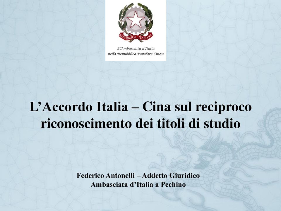 titoli di studio Federico