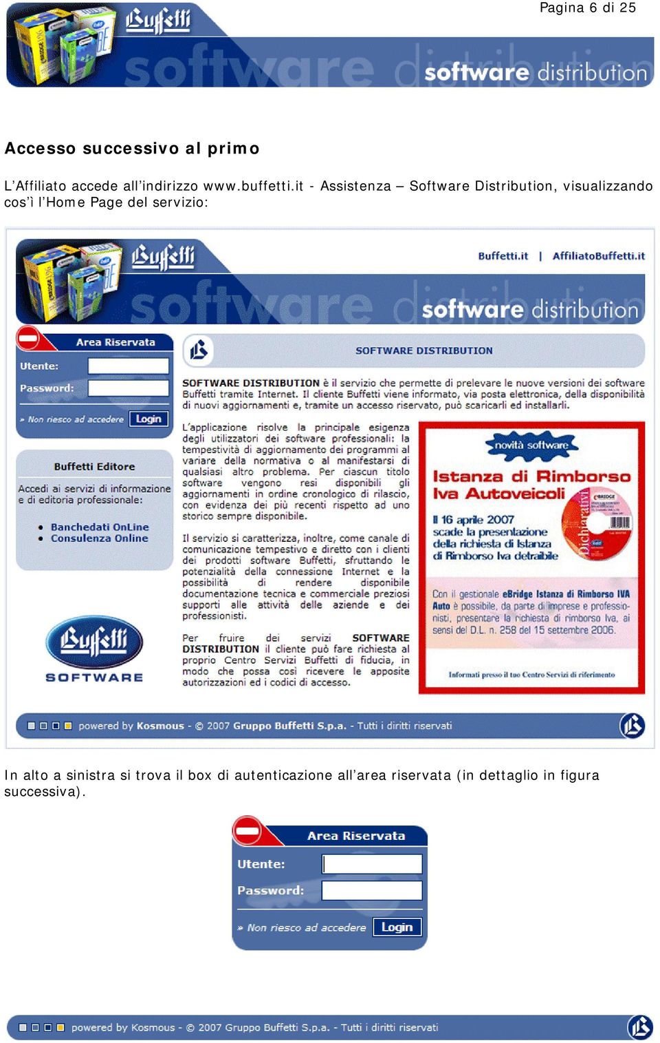 it - Assistenza Software Distribution, visualizzando cos ì l Home Page