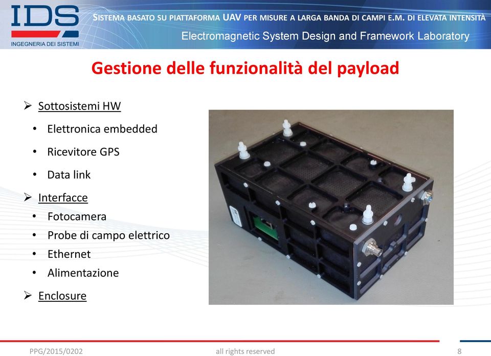 Interfacce Fotocamera Probe di campo elettrico