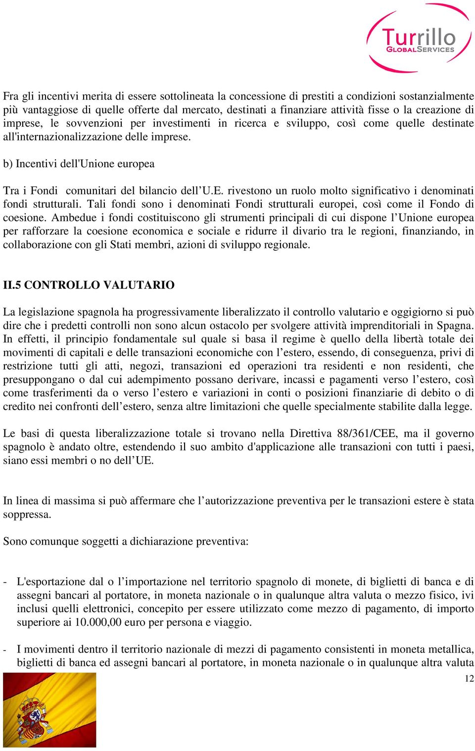 b) Incentivi dell'unione europea Tra i Fondi comunitari del bilancio dell U.E. rivestono un ruolo molto significativo i denominati fondi strutturali.