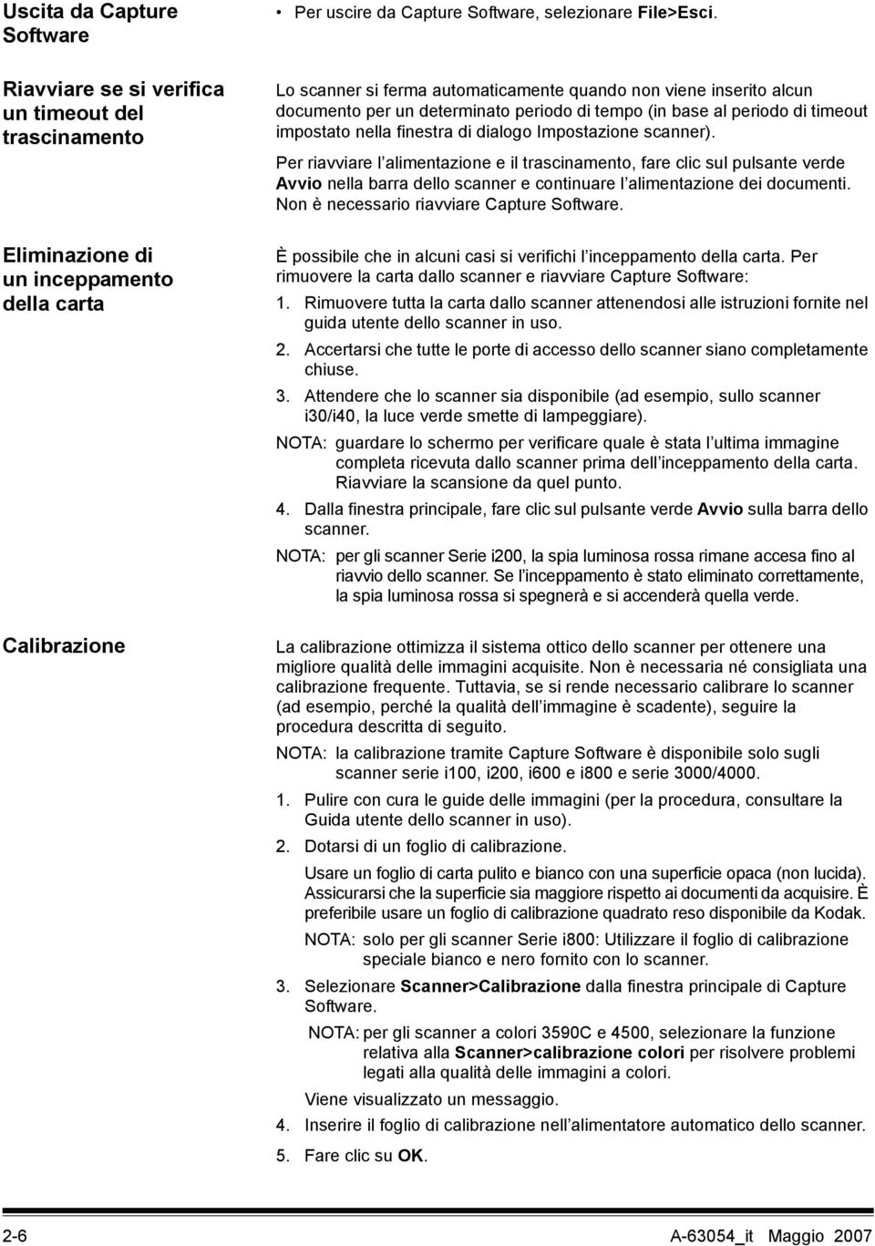 determinato periodo di tempo (in base al periodo di timeout impostato nella finestra di dialogo Impostazione scanner).