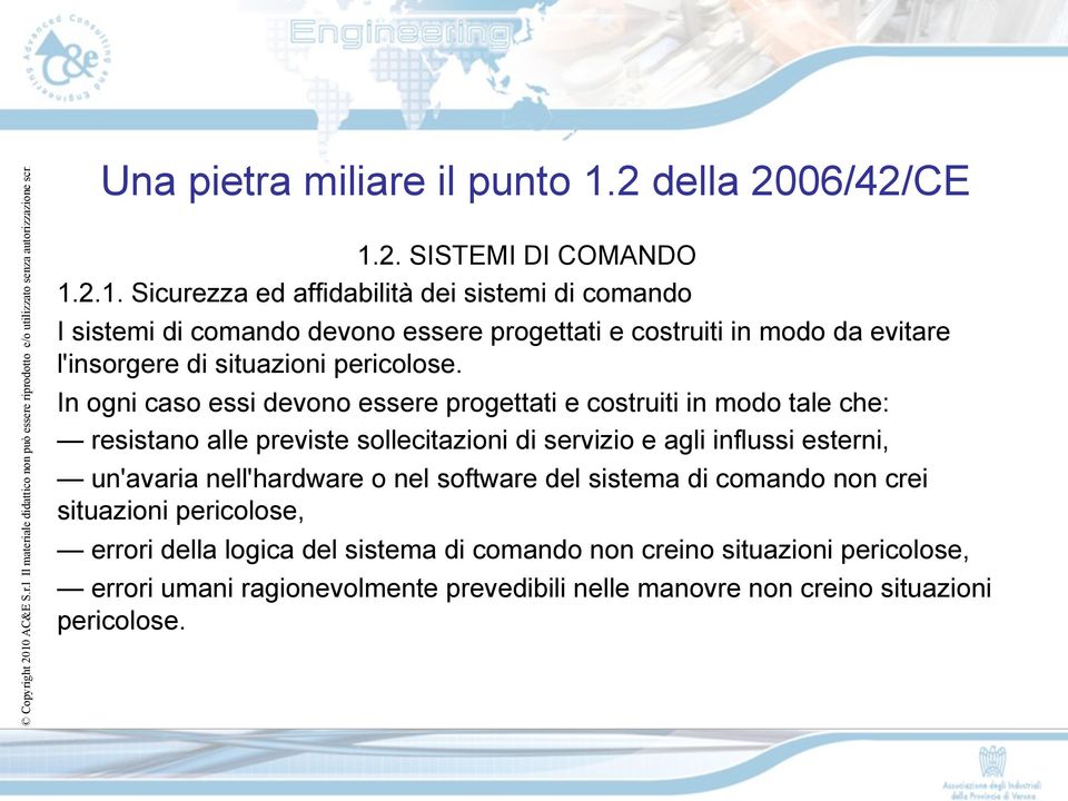 2. SISTEMI DI COMANDO 1.