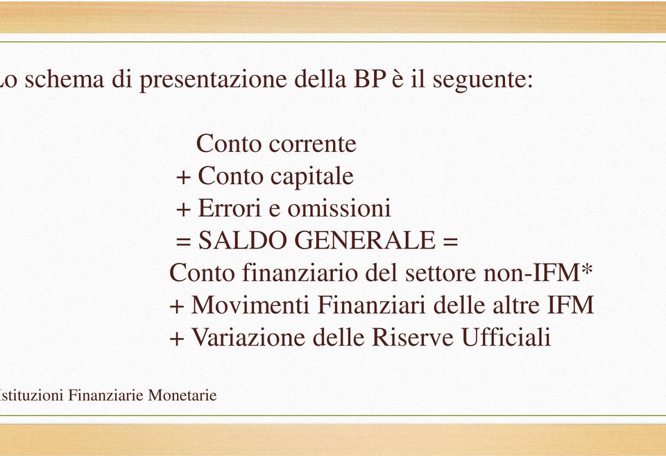 finanziario del settore non-ifm* + Movimenti Finanziari delle altre