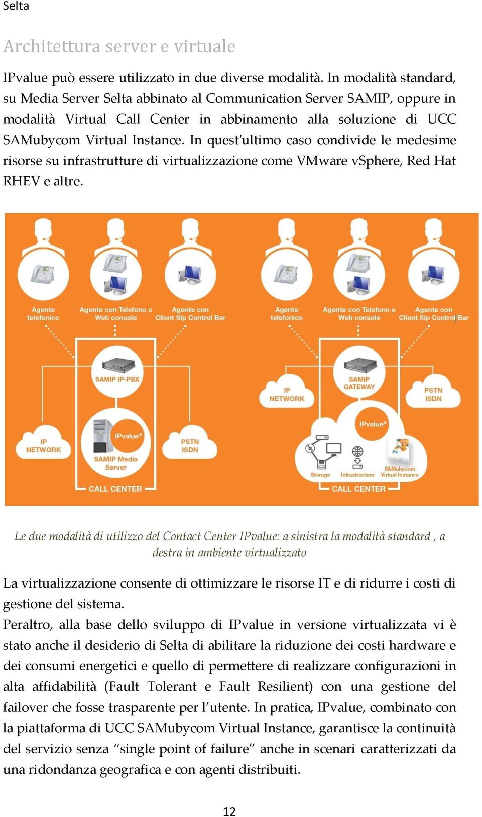 In quest'ultimo caso condivide le medesime risorse su infrastrutture di virtualizzazione come VMware vsphere, Red Hat RHEV e altre.