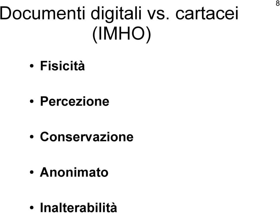 Fisicità Percezione