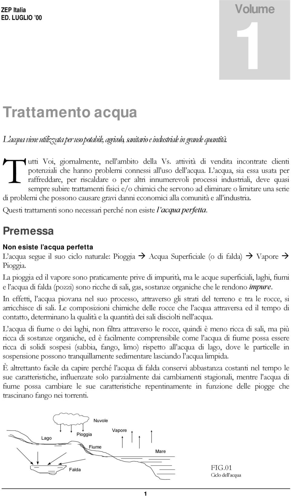 L acqua, sia essa usata per raffreddare, per riscaldare o per altri innumerevoli processi industriali, deve quasi sempre subire trattamenti fisici e/o chimici che servono ad eliminare o limitare una