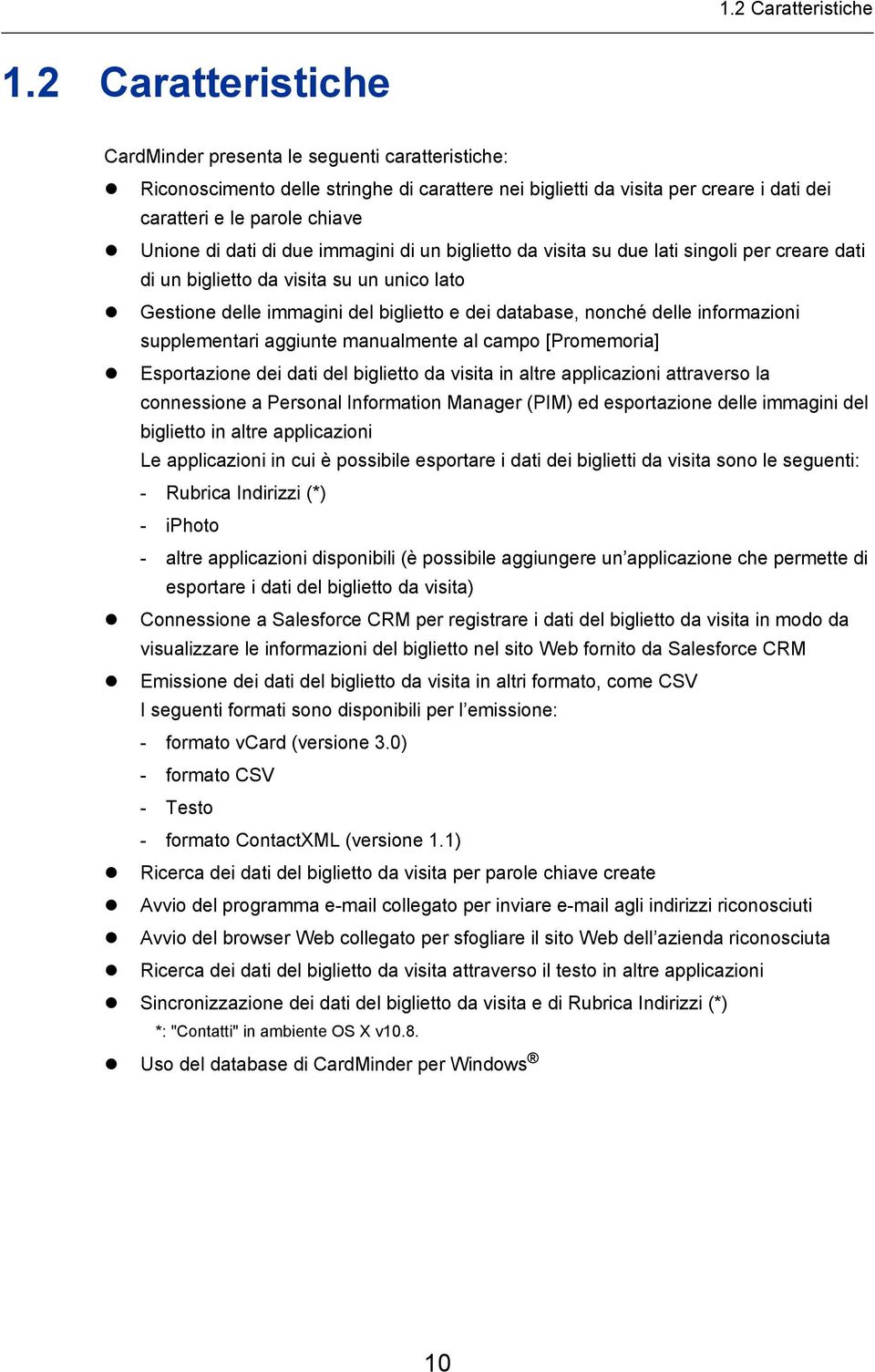 di due immagini di un biglietto da visita su due lati singoli per creare dati di un biglietto da visita su un unico lato Gestione delle immagini del biglietto e dei database, nonché delle