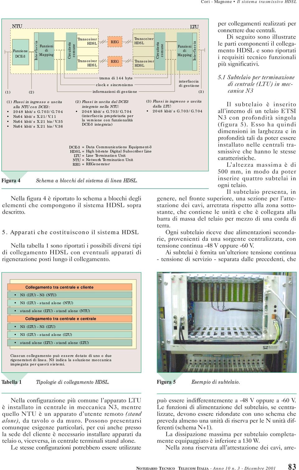 Di seguito sono illustrate le parti componenti il collegamento e sono riportati i requisiti tecnico funzionali più significativi.