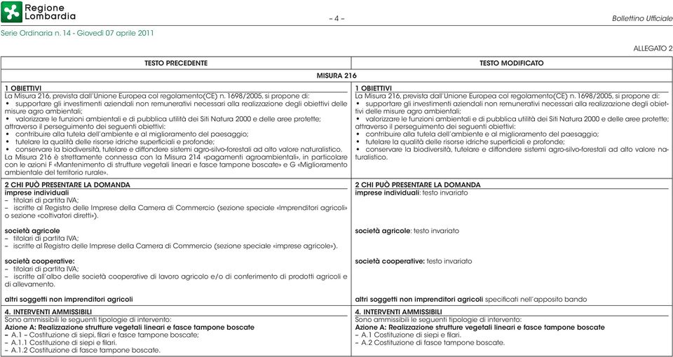 pubblica utilità dei Siti Natura 2000 e delle aree protette; attraverso il perseguimento dei seguenti obiettivi: contribuire alla tutela dell ambiente e al miglioramento del paesaggio; tutelare la