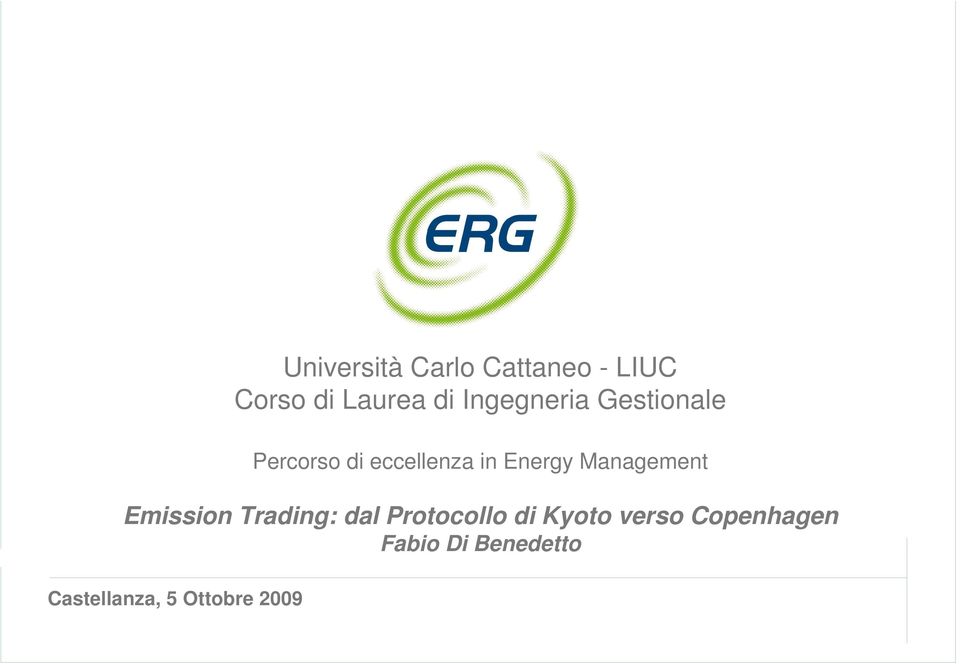 Management Emission Trading: dal Protocollo di Kyoto