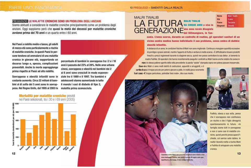 Nei Paesi a reddito medio e basso, gli adulti di mezza età sono particolarmente a rischio di malattie croniche.