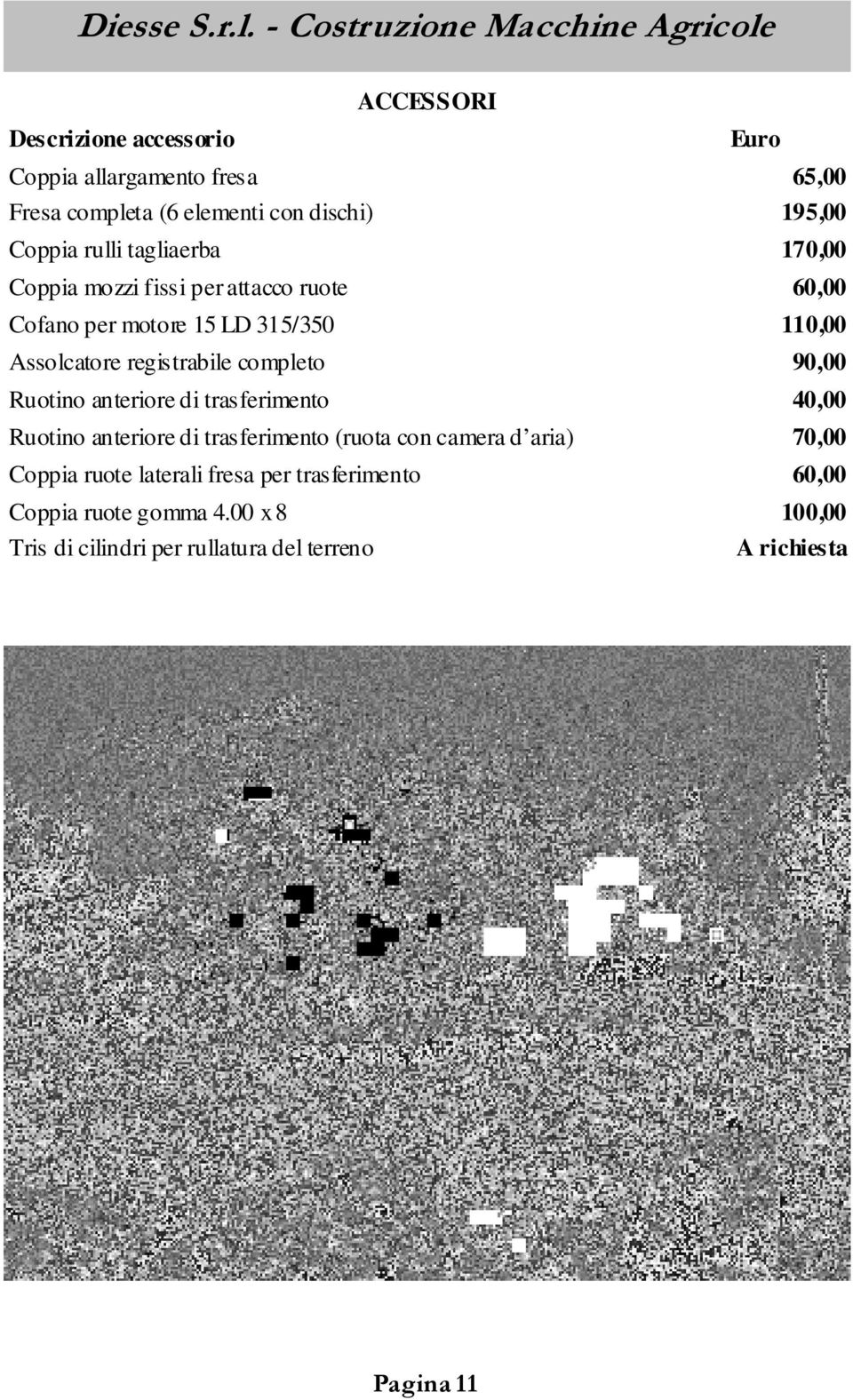 Ruotino anteriore di trasferimento 40,00 Ruotino anteriore di trasferimento (ruota con camera d aria) 70,00 Coppia