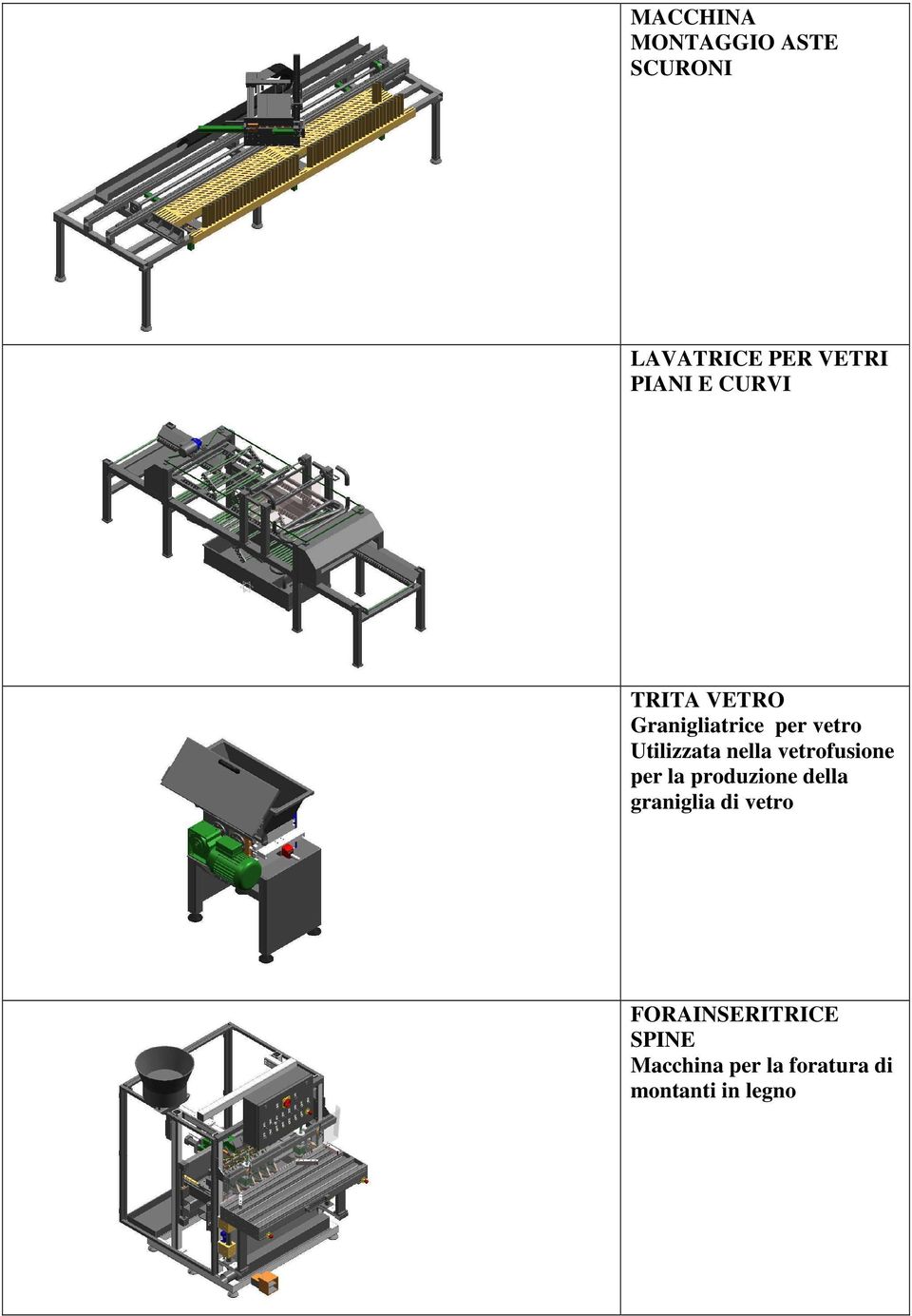 vetrofusione per la produzione della graniglia di vetro