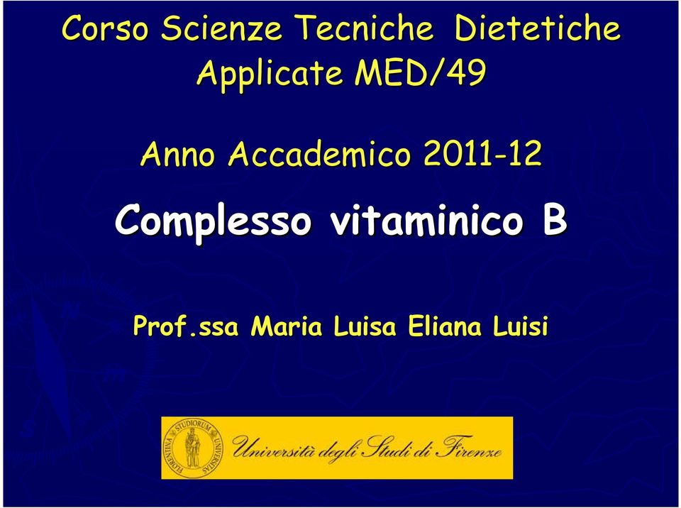 2011-12 12 Complesso vitaminico B