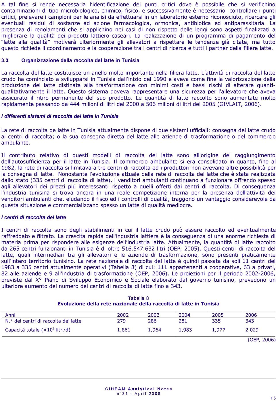 antibiotica ed antiparassitaria. La presenza di regolamenti che si applichino nei casi di non rispetto delle leggi sono aspetti finalizzati a migliorare la qualità dei prodotti lattiero-caseari.