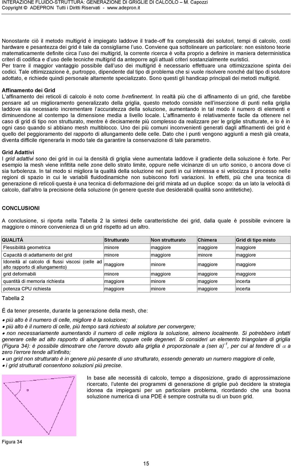 codifica e d uso delle tecniche multigrid da anteporre agli attuali criteri sostanzialmente euristici.