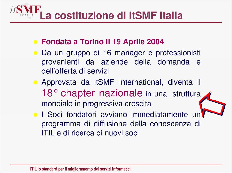 International, diventa il 18 chapter nazionale in una struttura mondiale in progressiva crescita I