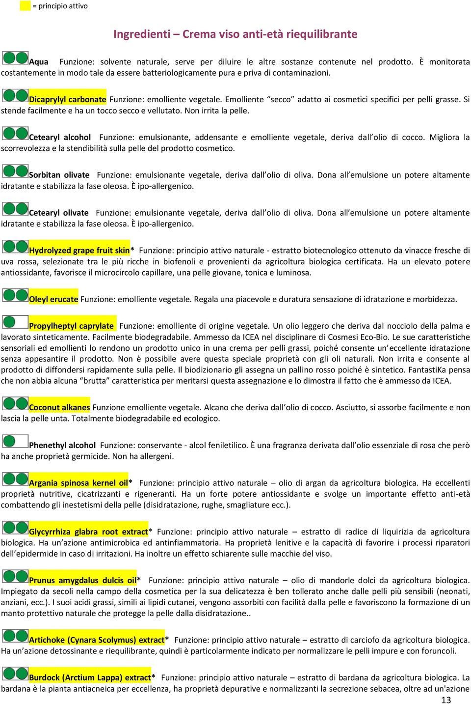 Emolliente secco adatto ai cosmetici specifici per pelli grasse. Si stende facilmente e ha un tocco secco e vellutato. Non irrita la pelle.