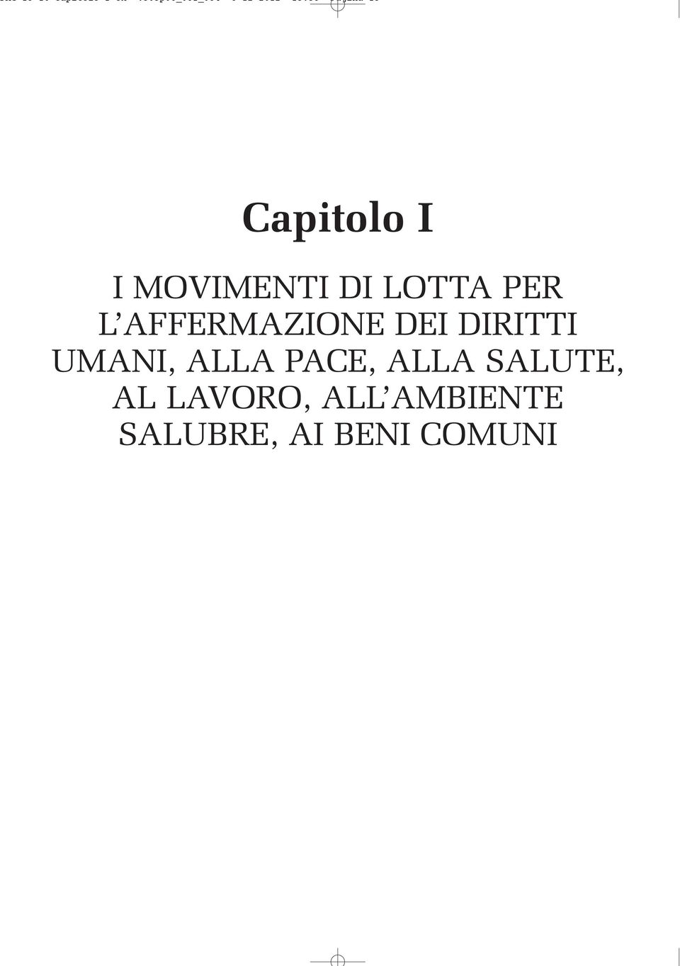 L AFFERMAZIONE DEI DIRITTI UMANI, ALLA PACE, ALLA