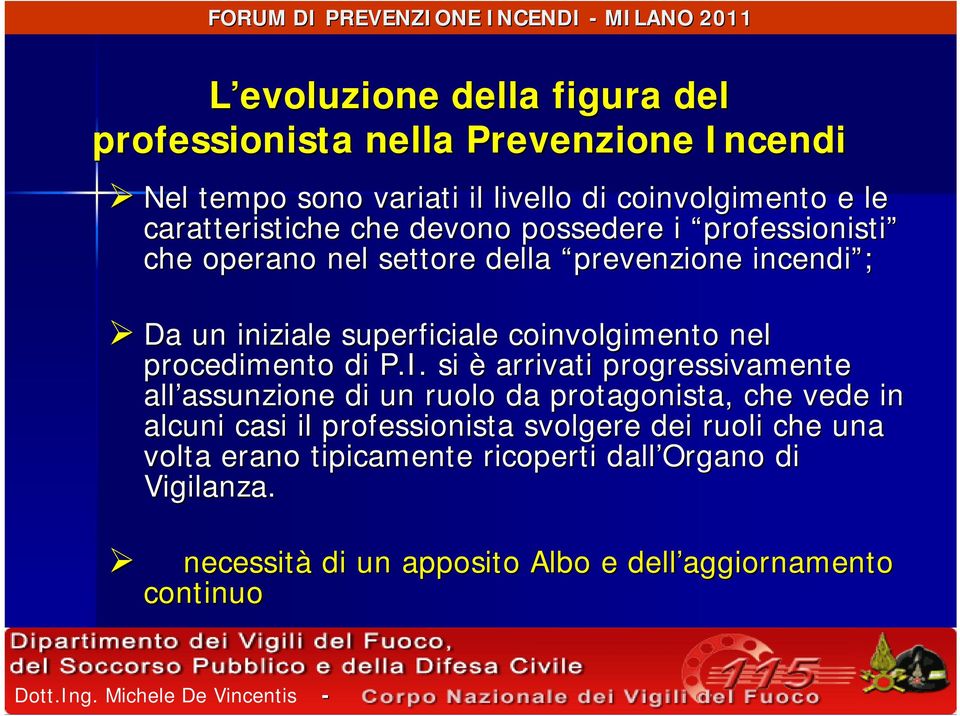 procedimento di P.I.