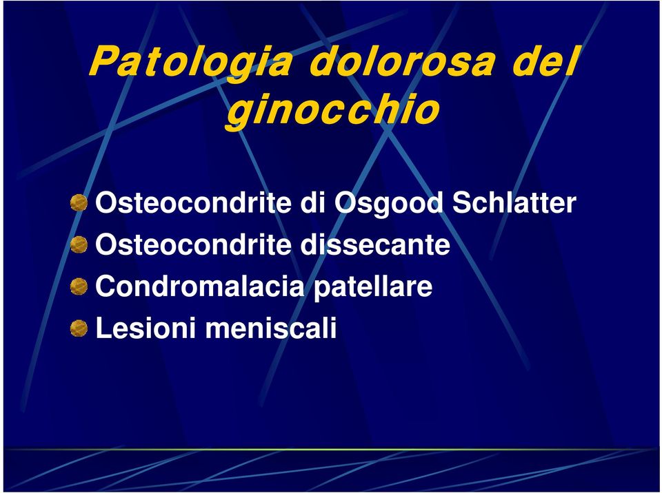 Osteocondrite dissecante