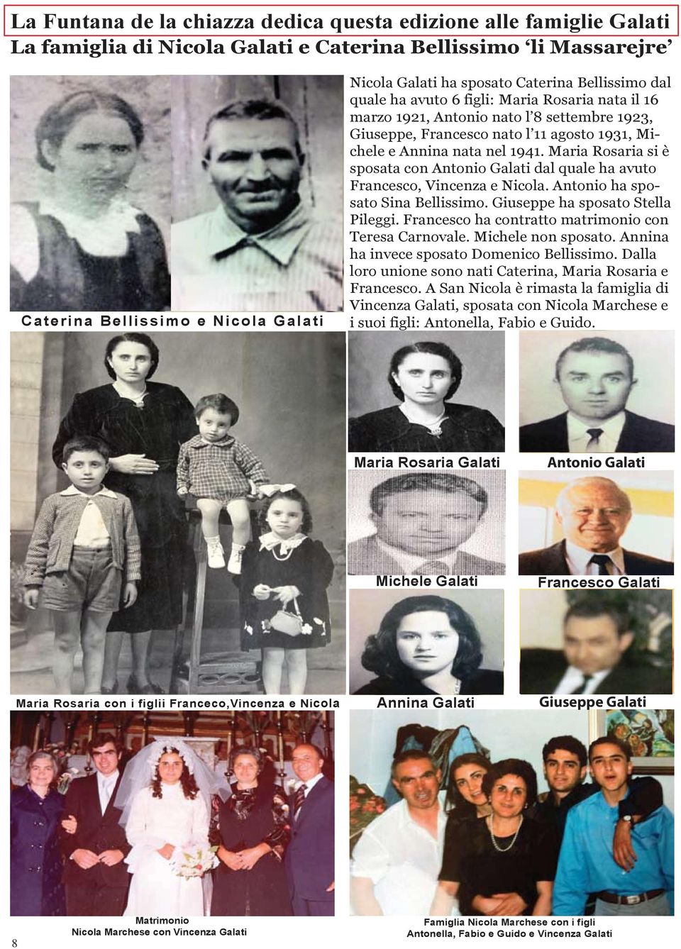 alle famiglie Galati