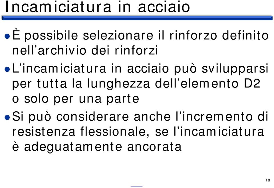 lunghezza dell elemento D2 o solo per una parte Si può considerare anche l