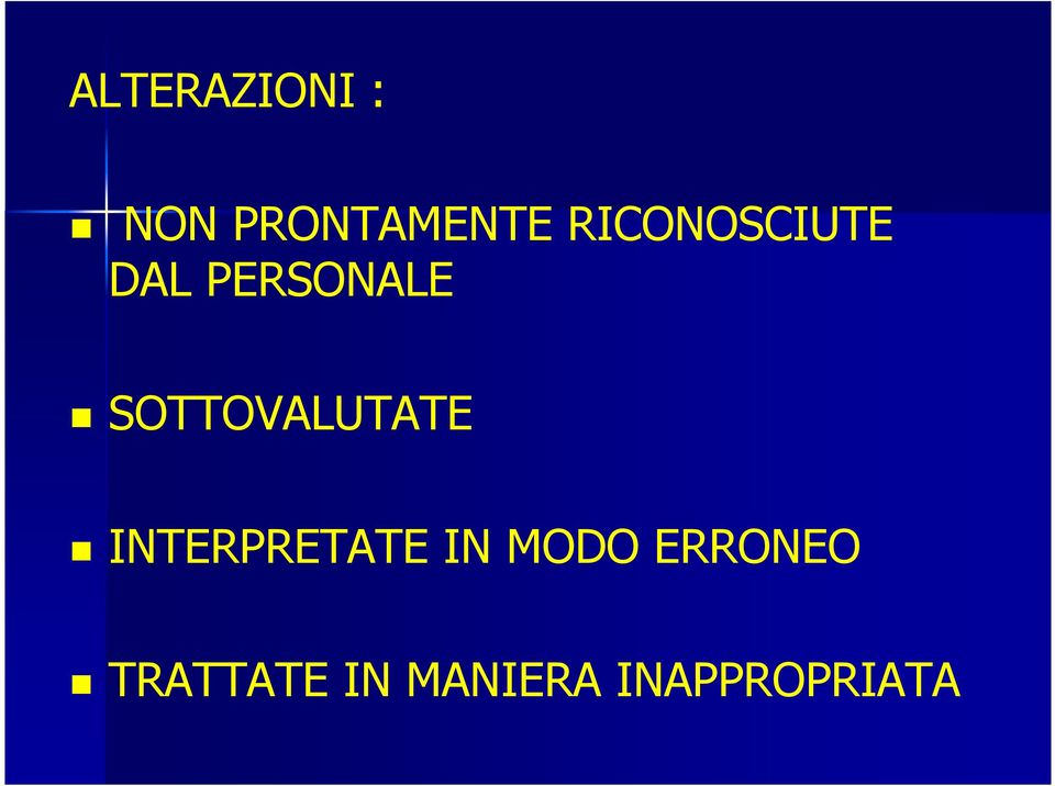 SOTTOVALUTATE INTERPRETATE IN