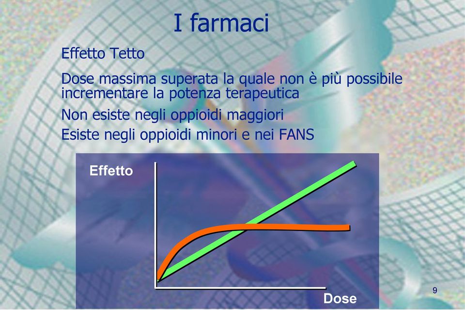 terapeutica Non esiste negli oppioidi maggiori