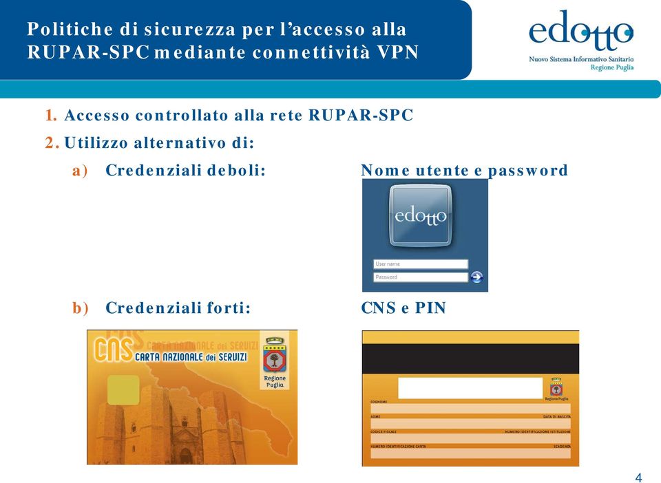 Accesso controllato alla rete RUPAR-SPC 2.