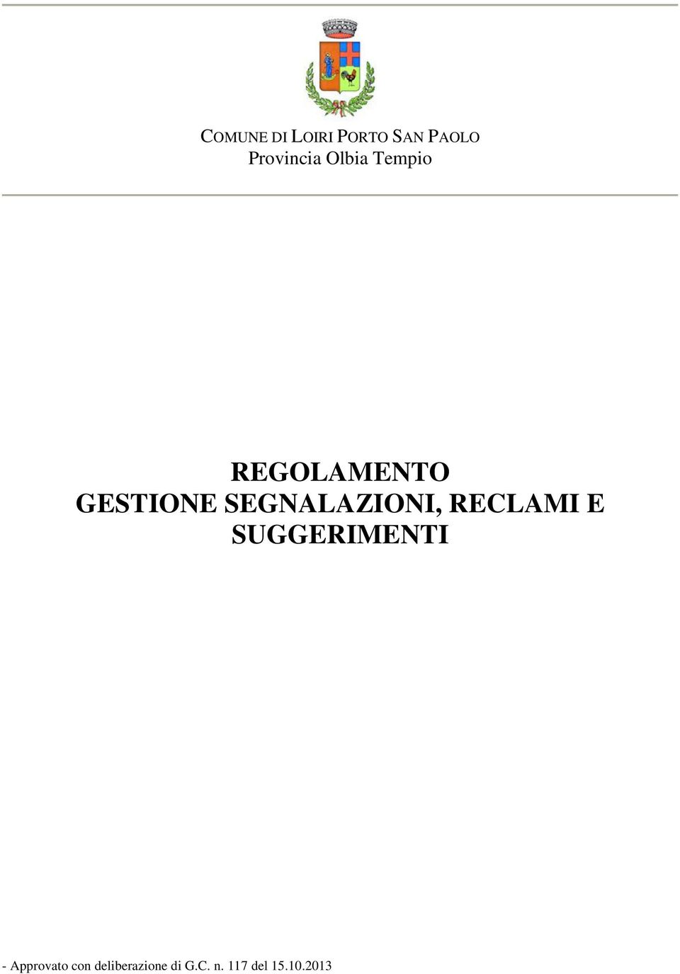 SEGNALAZIONI,