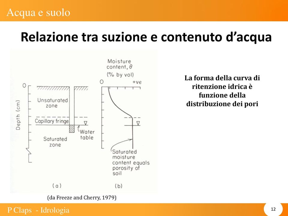 funzione della distribuzione dei pori (da