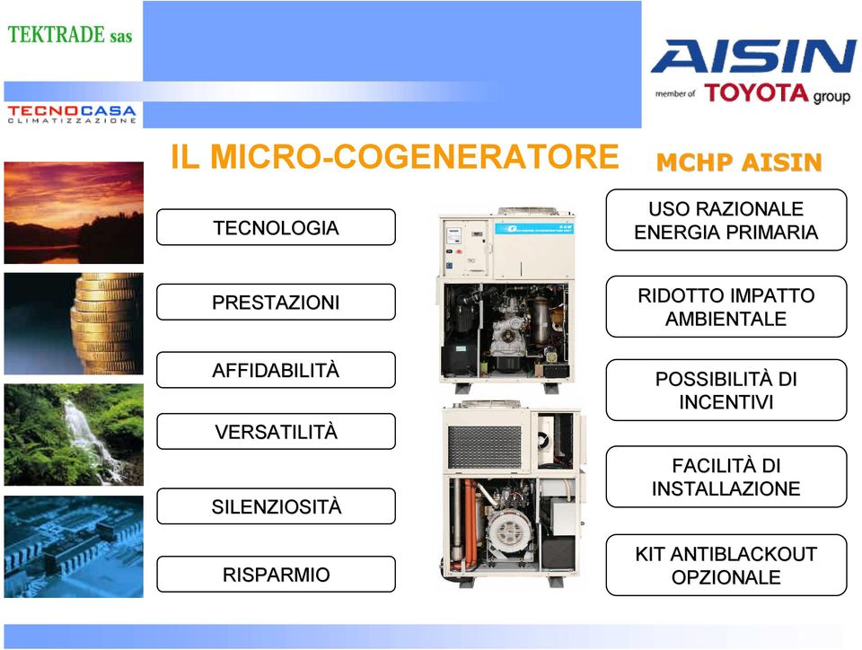 SILENZIOSITÀ RISPARMIO RIDOTTO IMPATTO AMBIENTALE