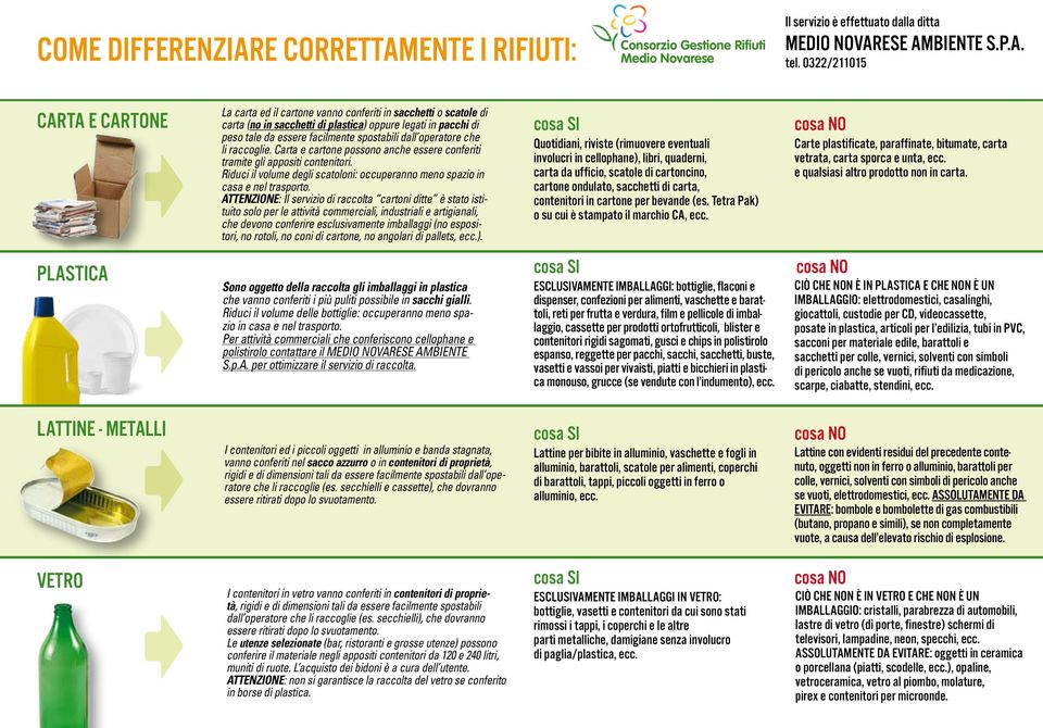 che li raccoglie. Carta e cartone possono anche essere conferiti tramite gli appositi contenitori. Riduci il volume degli scatoloni: occuperanno meno spazio in casa e nel trasporto.