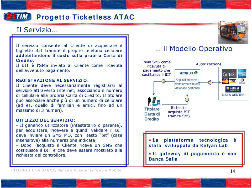 REGISTRAZIONE AL SERVIZIO: Il Cliente deve necessariamente registrarsi al servizio attraverso Internet, associando il numero di cellulare alla propria Carta di Credito.