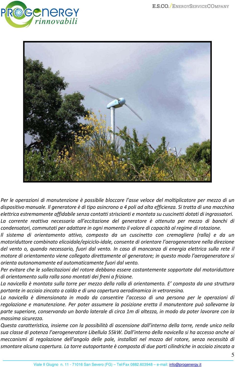 La corrente reattiva necessaria all eccitazione del generatore è ottenuta per mezzo di banchi di condensatori, commutati per adattare in ogni momento il valore di capacità al regime di rotazione.