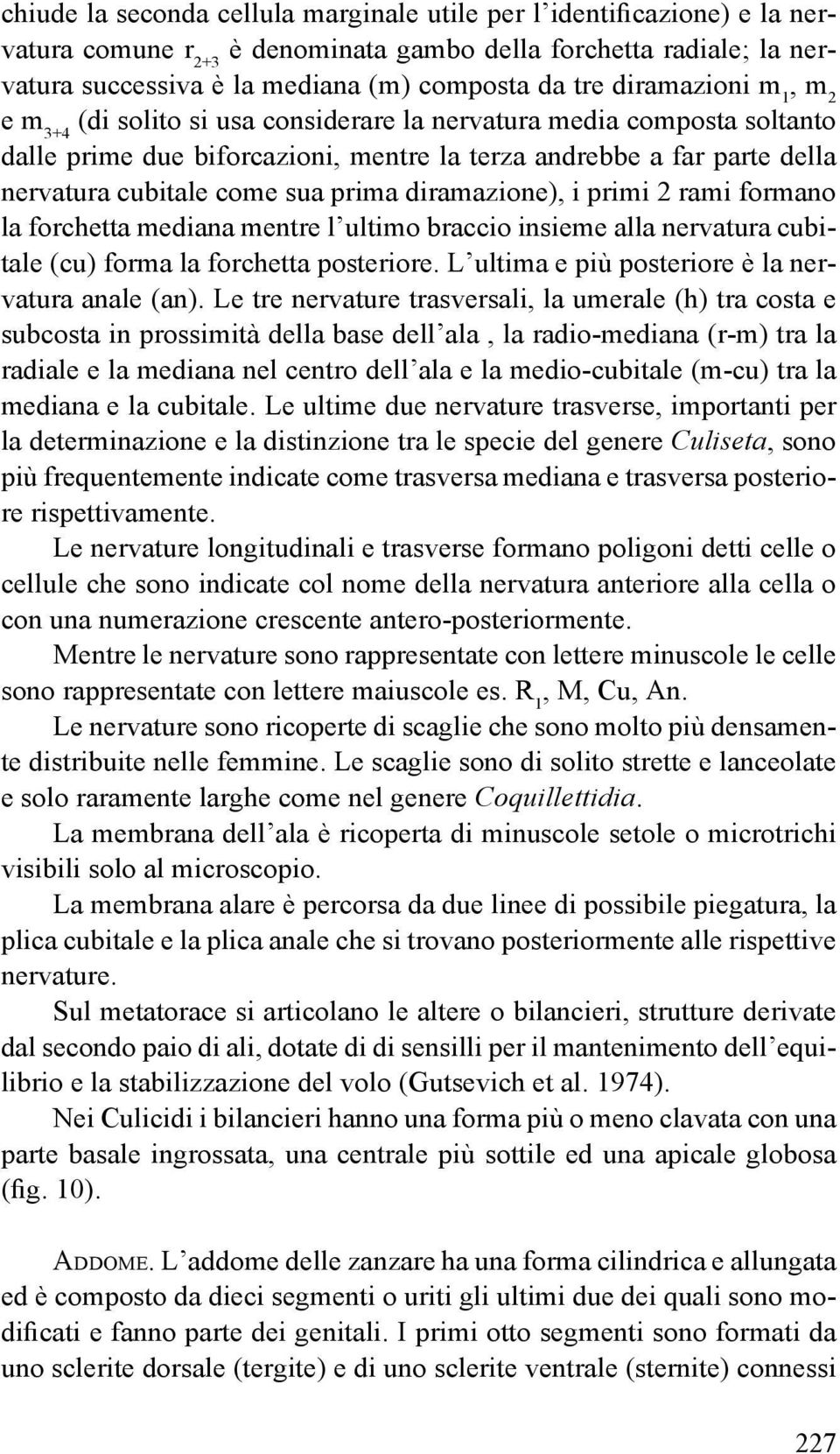 prima diramazione), i primi 2 rami formano la forchetta mediana mentre l ultimo braccio insieme alla nervatura cubitale (cu) forma la forchetta posteriore.