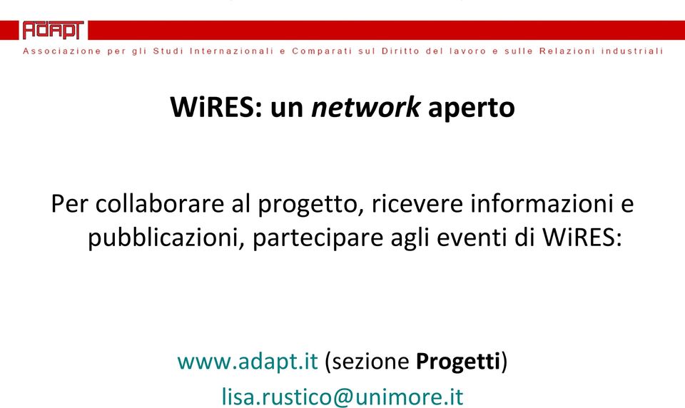 pubblicazioni, partecipare agli eventi di