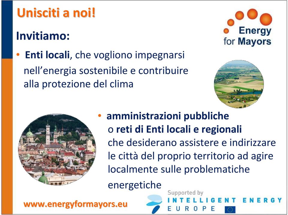 contribuire alla protezione del clima www.energyformayors.