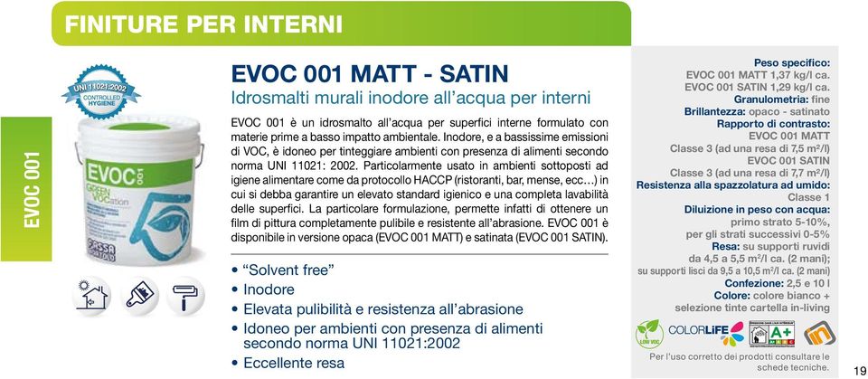 Particolarmente usato in ambienti sottoposti ad igiene alimentare come da protocollo HACCP (ristoranti, bar, mense, ecc ) in cui si debba garantire un elevato standard igienico e una completa