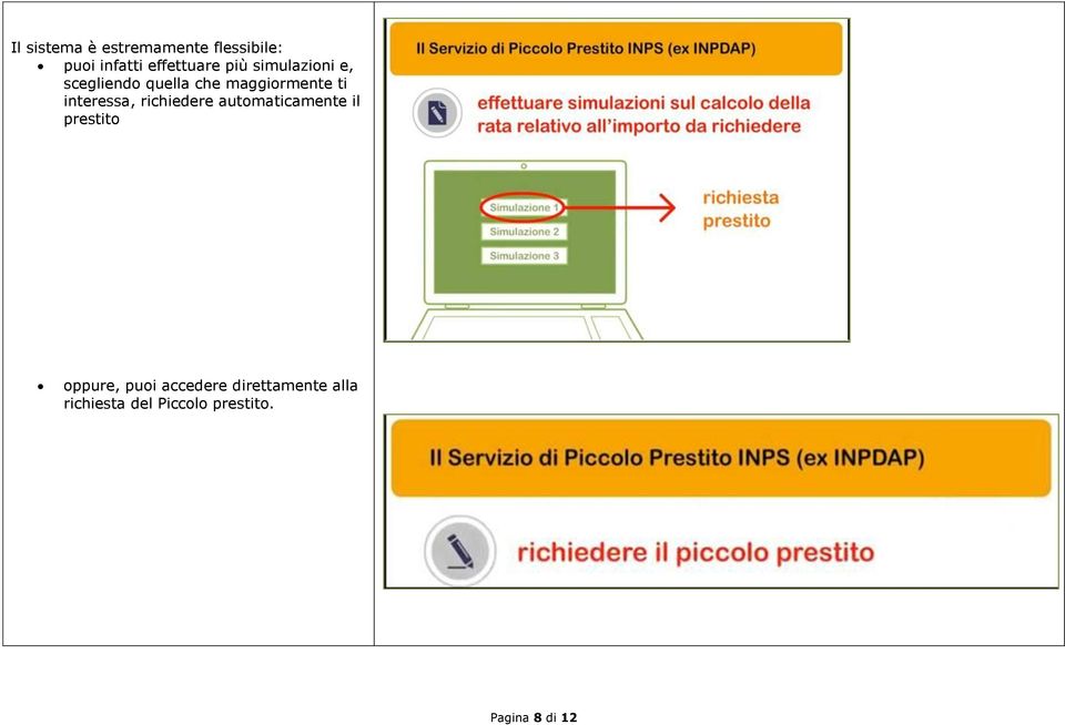 interessa, richiedere automaticamente il prestito oppure, puoi