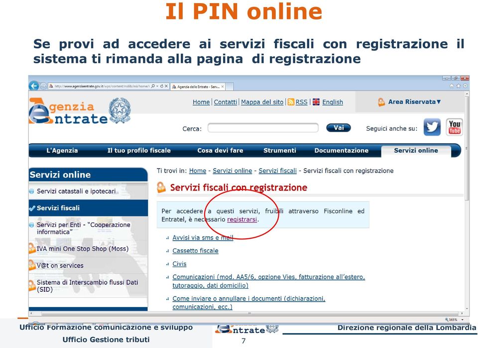 con registrazione il sistema