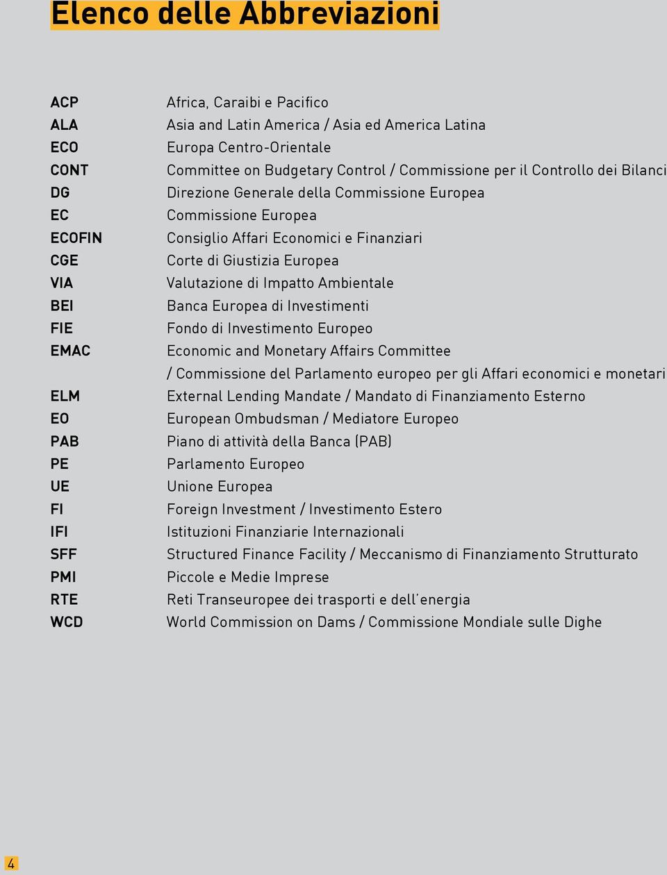 Corte di Giustizia Europea Valutazione di Impatto Ambientale Banca Europea di Investimenti Fondo di Investimento Europeo Economic and Monetary Affairs Committee / Commissione del Parlamento europeo