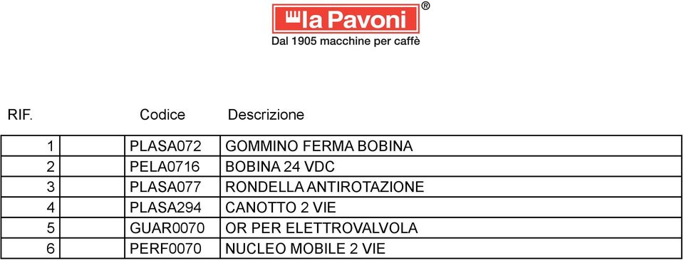 RONDELLA ANTIROTAZIONE 4 PLASA294 CANOTTO 2 VIE 5