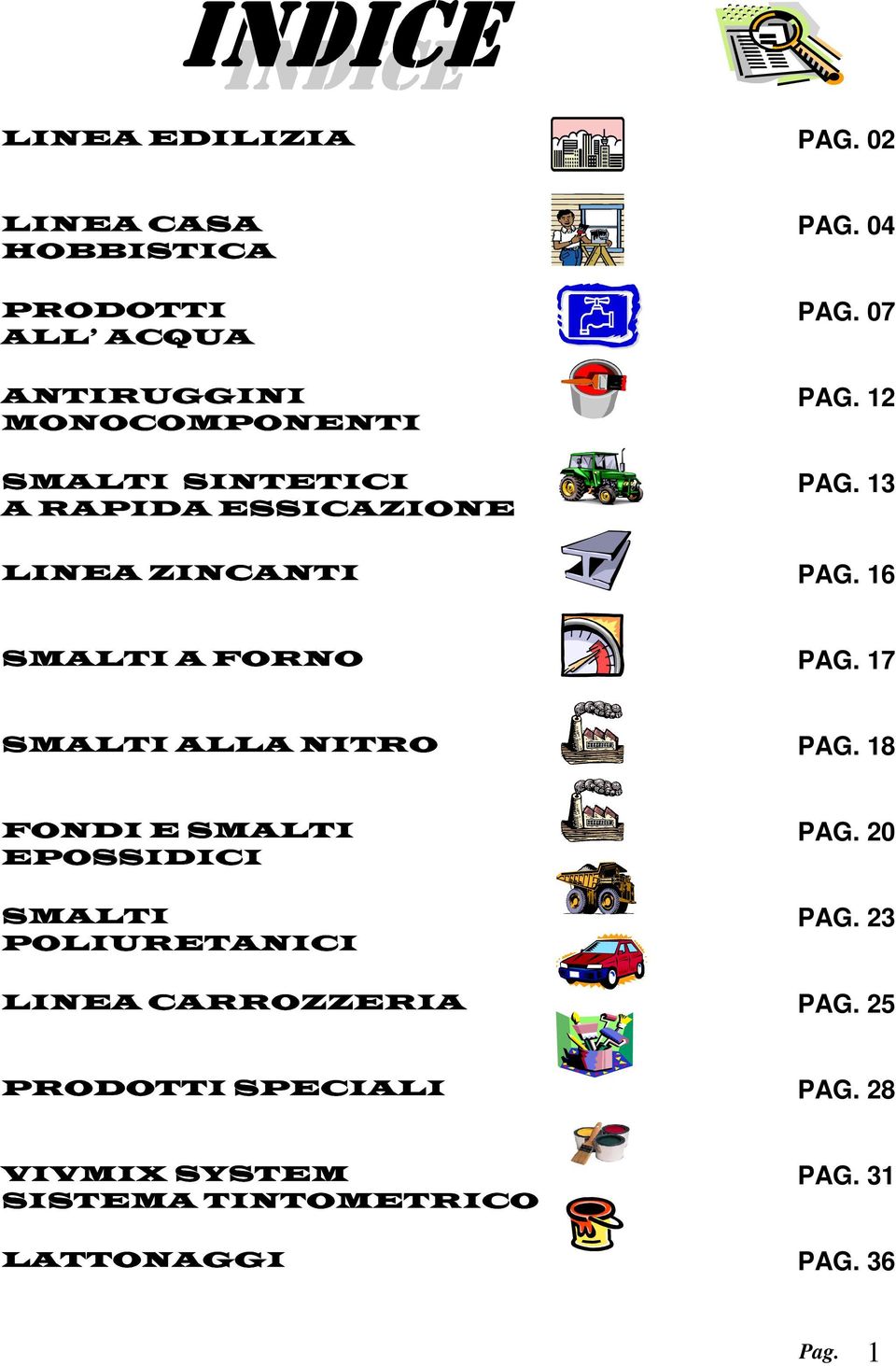 ESSICAZIONE PAG. 04 PAG. 07 PAG. 12 PAG. 13 LINEA ZINCANTI PAG. 16 SMALTI A FORNO PAG.