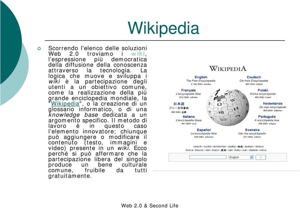 creazione di un glossario informatico, o di una knowledge base dedicata a un argomento specifico.