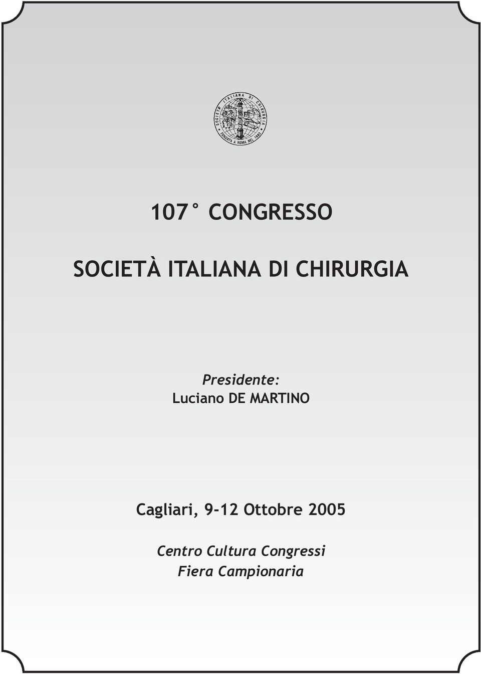 MARTINO Cgliri, 9-12 Ottobre 2005