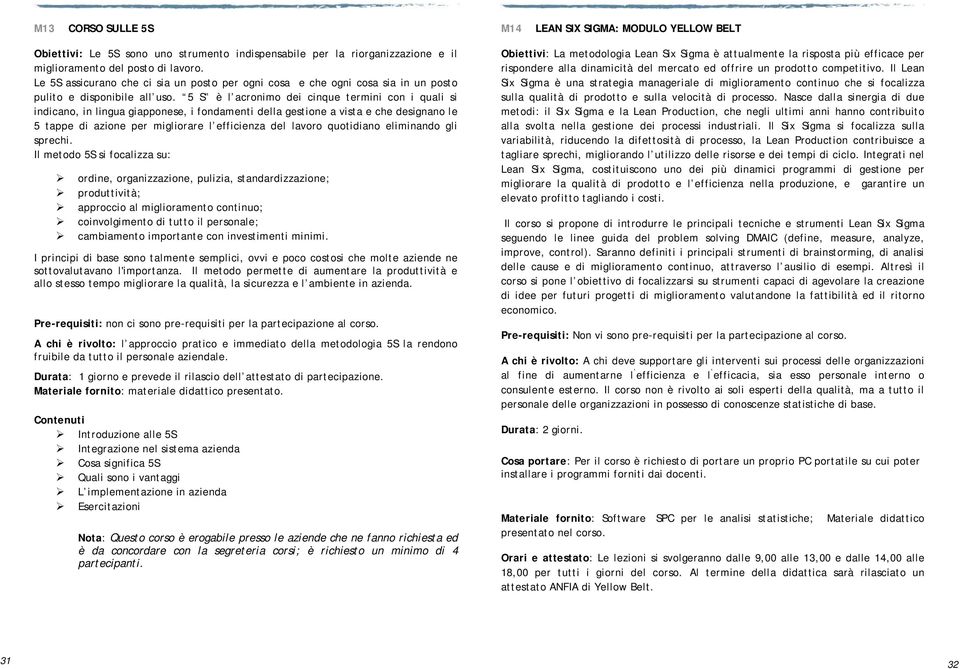 5 S è l acronimo dei cinque termini con i quali si indicano, in lingua giapponese, i fondamenti della gestione a vista e che designano le 5 tappe di azione per migliorare l efficienza del lavoro