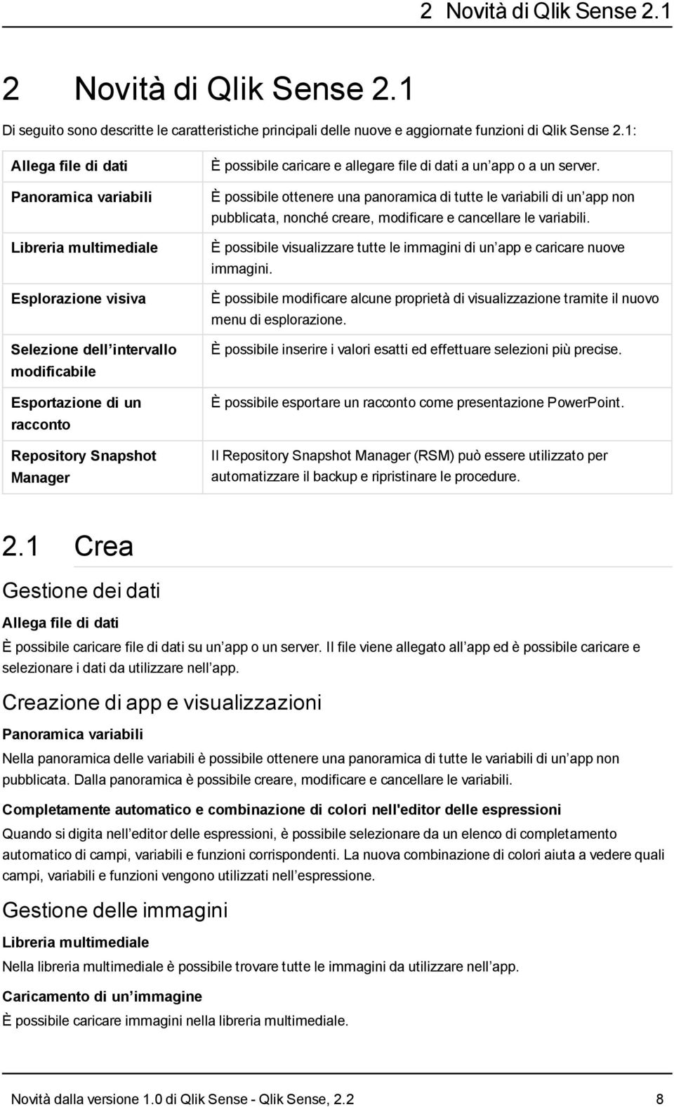 caricare e allegare file di dati a un app o a un server. È possibile ottenere una panoramica di tutte le variabili di un app non pubblicata, nonché creare, modificare e cancellare le variabili.